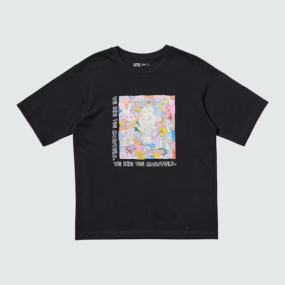 Uniqlo Popmart The Monsters Black Shirt - Picture 1 of 7